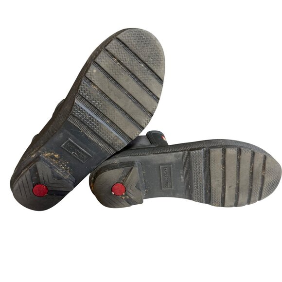 Hunter Chelsea Low Boots Bootie Black Size us12? UK 9 - Picture 7 of 9